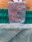 Campus Teal Stripe Swim Shorts