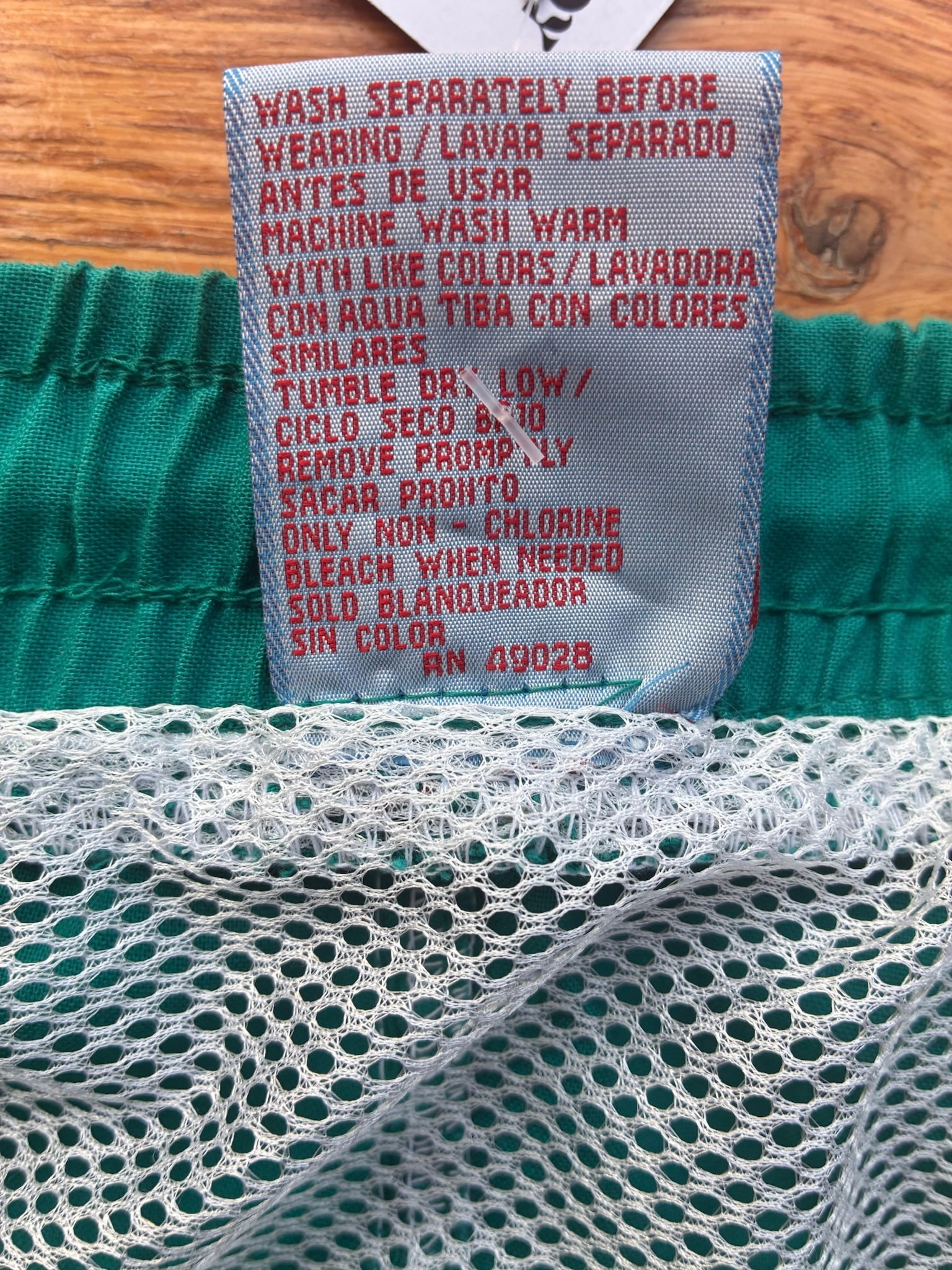 Campus Teal Stripe Swim Shorts