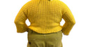 Yellow Crop Crotchet Sweater