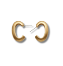Gold C Shape Huggie Hoop