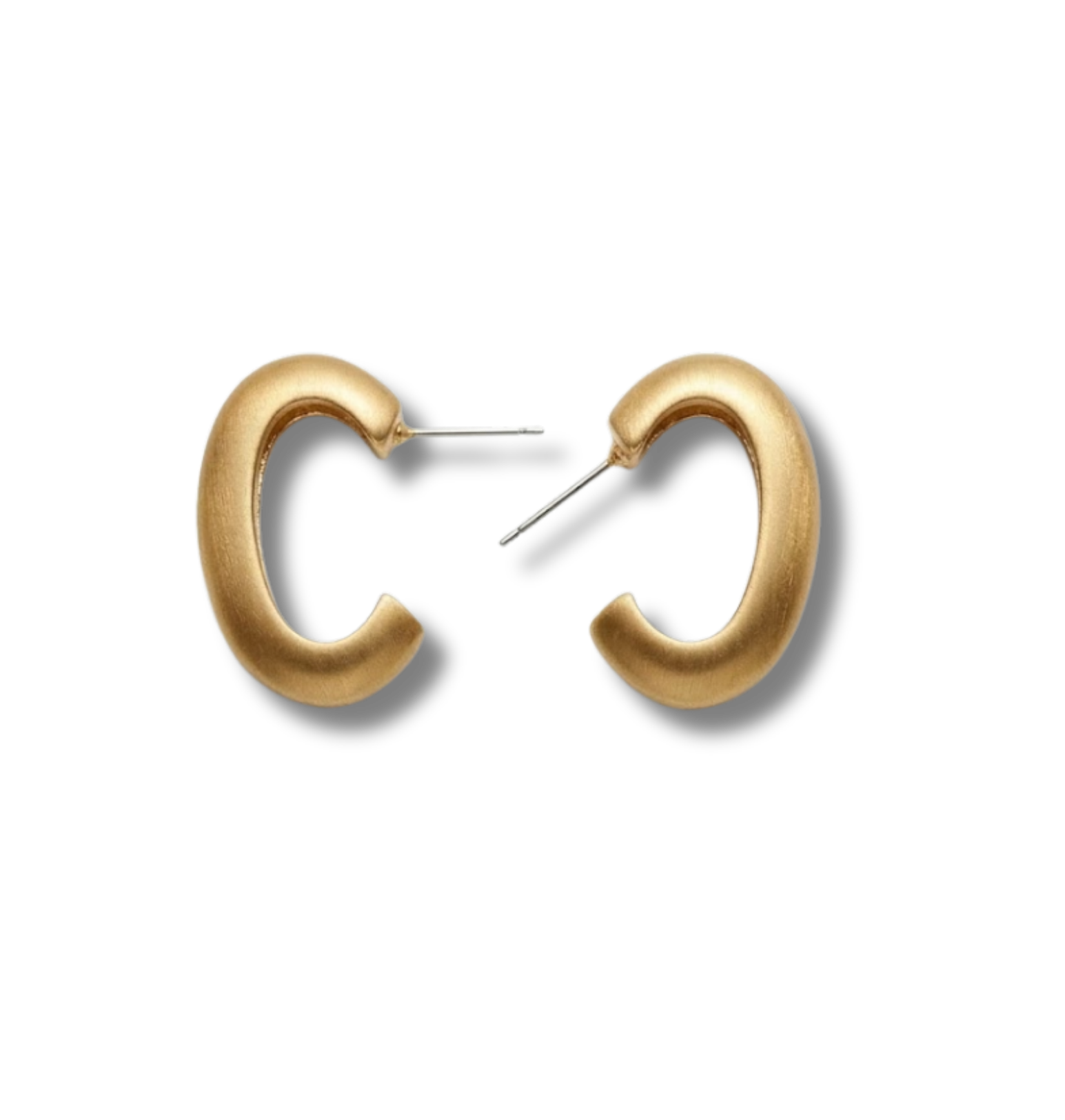 Gold C Shape Huggie Hoop