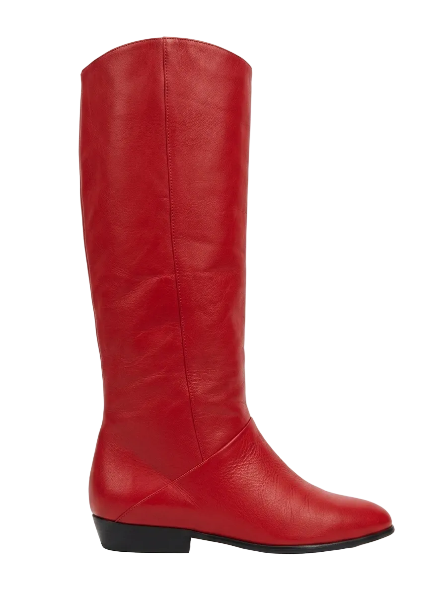 Red Tall Boots