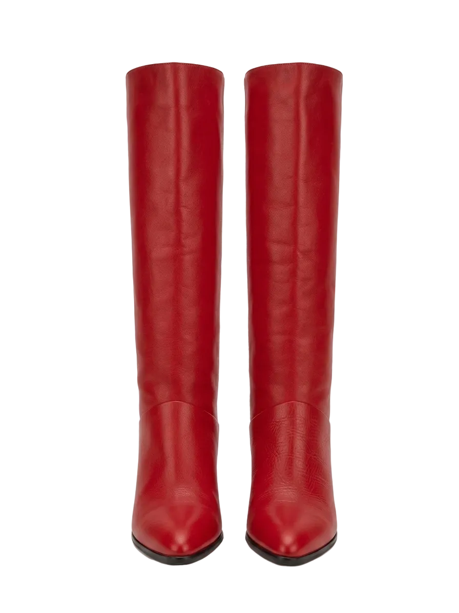 Red Tall Boots