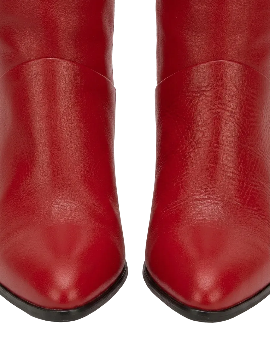 Red Tall Boots