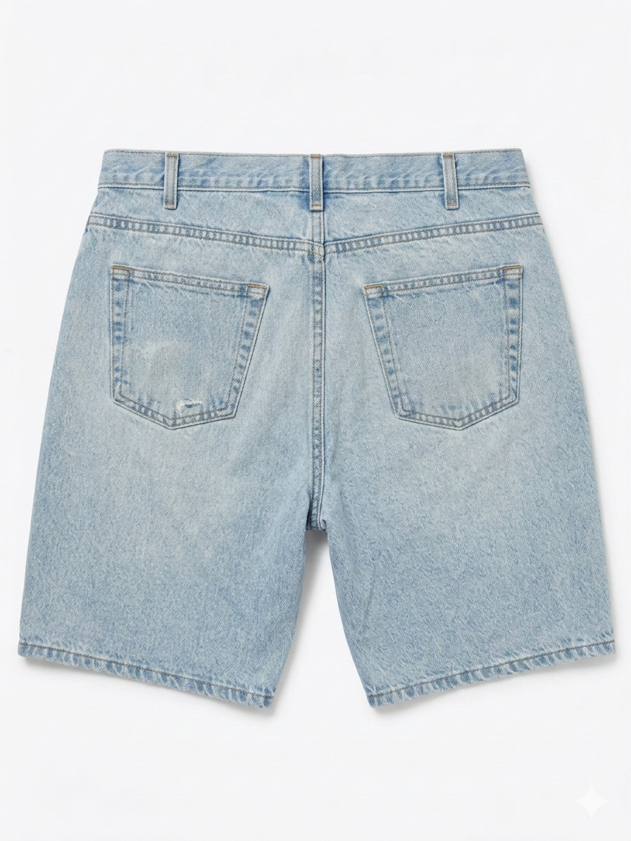 Light Wash Jorts