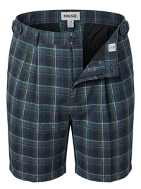 King Size Plaid Pleated Short