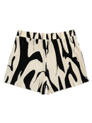 Black and White Abstract Shorts