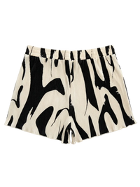 Black and White Abstract Shorts