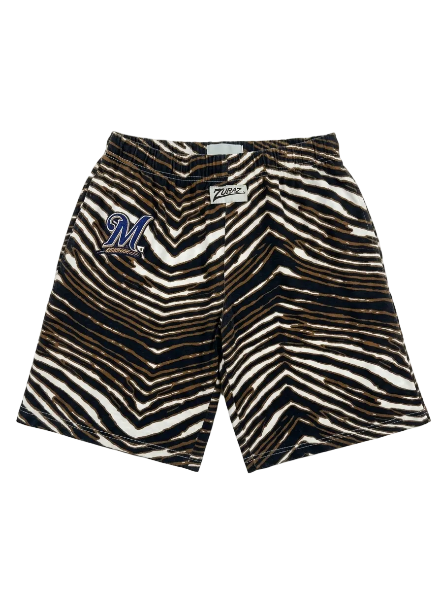 Zubaz Milwaukee Brewers Shorts