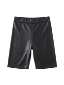 Akira Faux Leather Biker Shorts