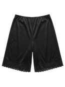 Black Lace Hem Shorts