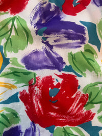 Floral 60s Smock Button Up