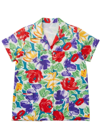 Floral 60s Smock Button Up