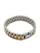 Two Tone Metal Link Bracelet