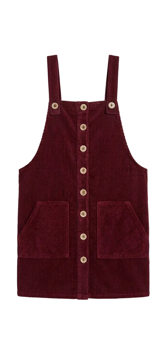 Corduroy Overall Dress