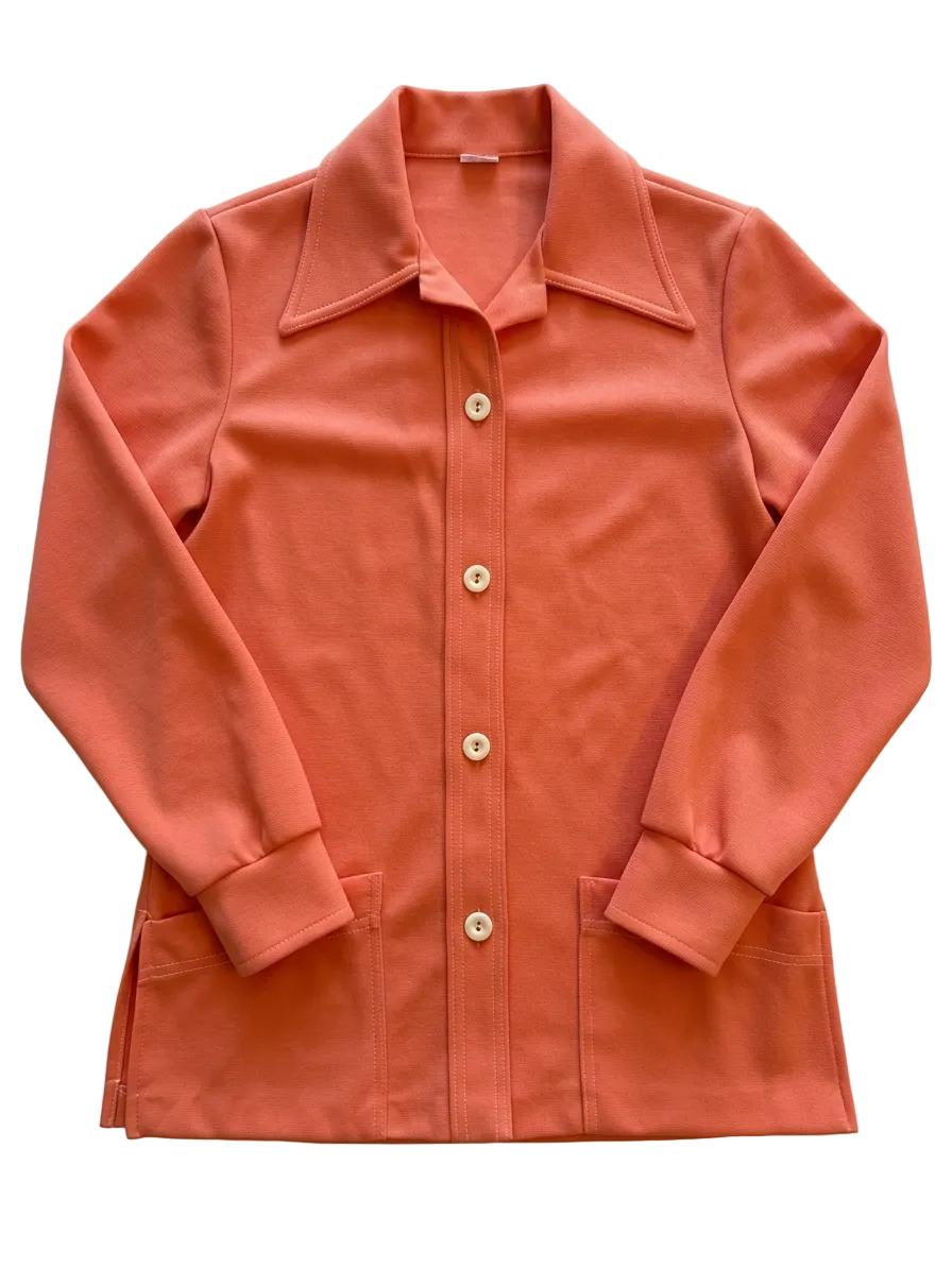 Coral Chore Button Up