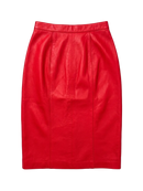 Red Leather Skirt