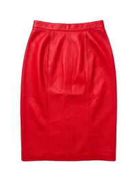 Red Leather Skirt