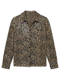 Perceptions Animal Print Button Up