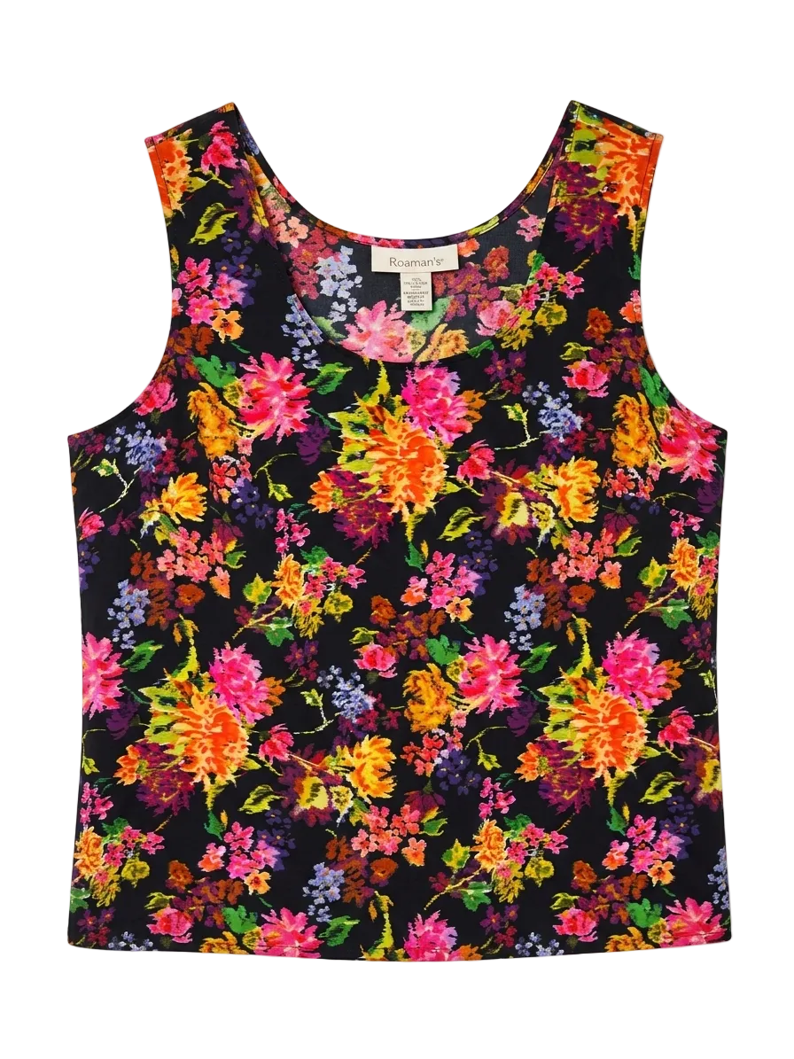 Roaman’s Floral Tank Top