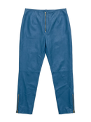 Blue Leather Pants