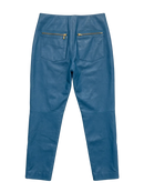 Blue Leather Pants