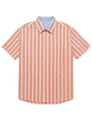 Psyche Orange Button Up