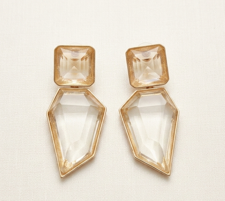 Faux Crystal Earrings