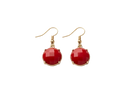 Red Prismatic Earrings
