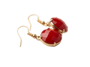 Red Prismatic Earrings