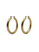 Brass Clasp Hoops