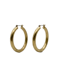 Brass Clasp Hoops