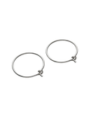 Small Silver Wire Hoops