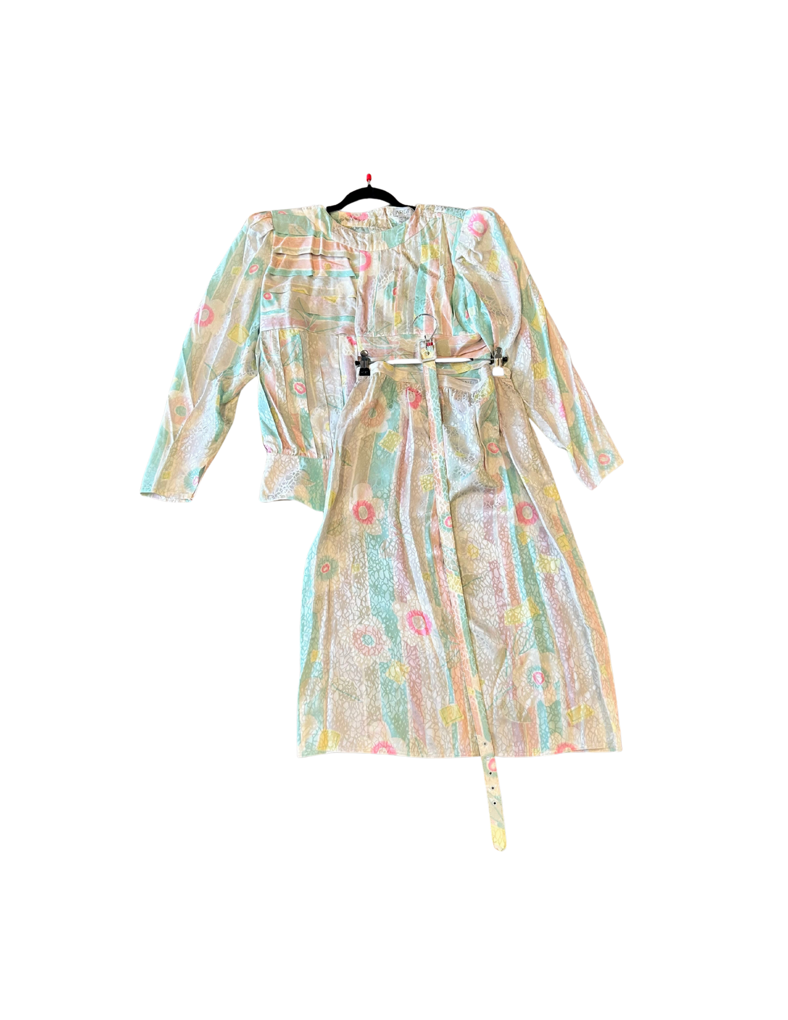 Argenti Silk Daisy Skirt w Belt