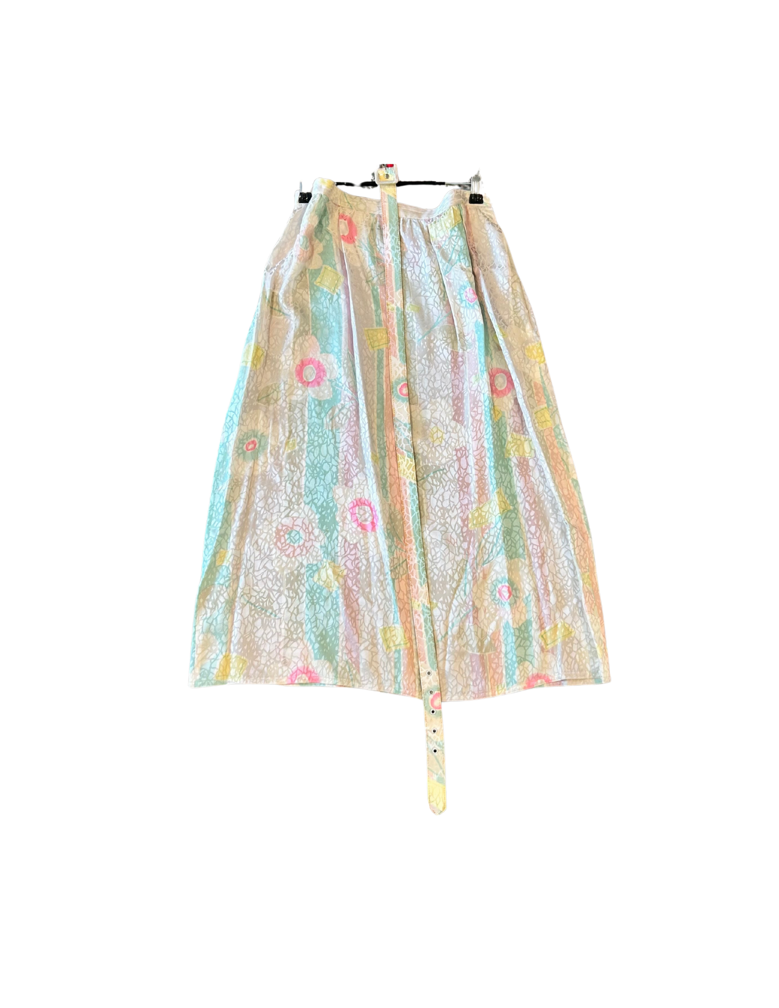 Argenti Silk Daisy Skirt w Belt