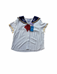 Disney brand Donald Duck Nautical short sleeve button up