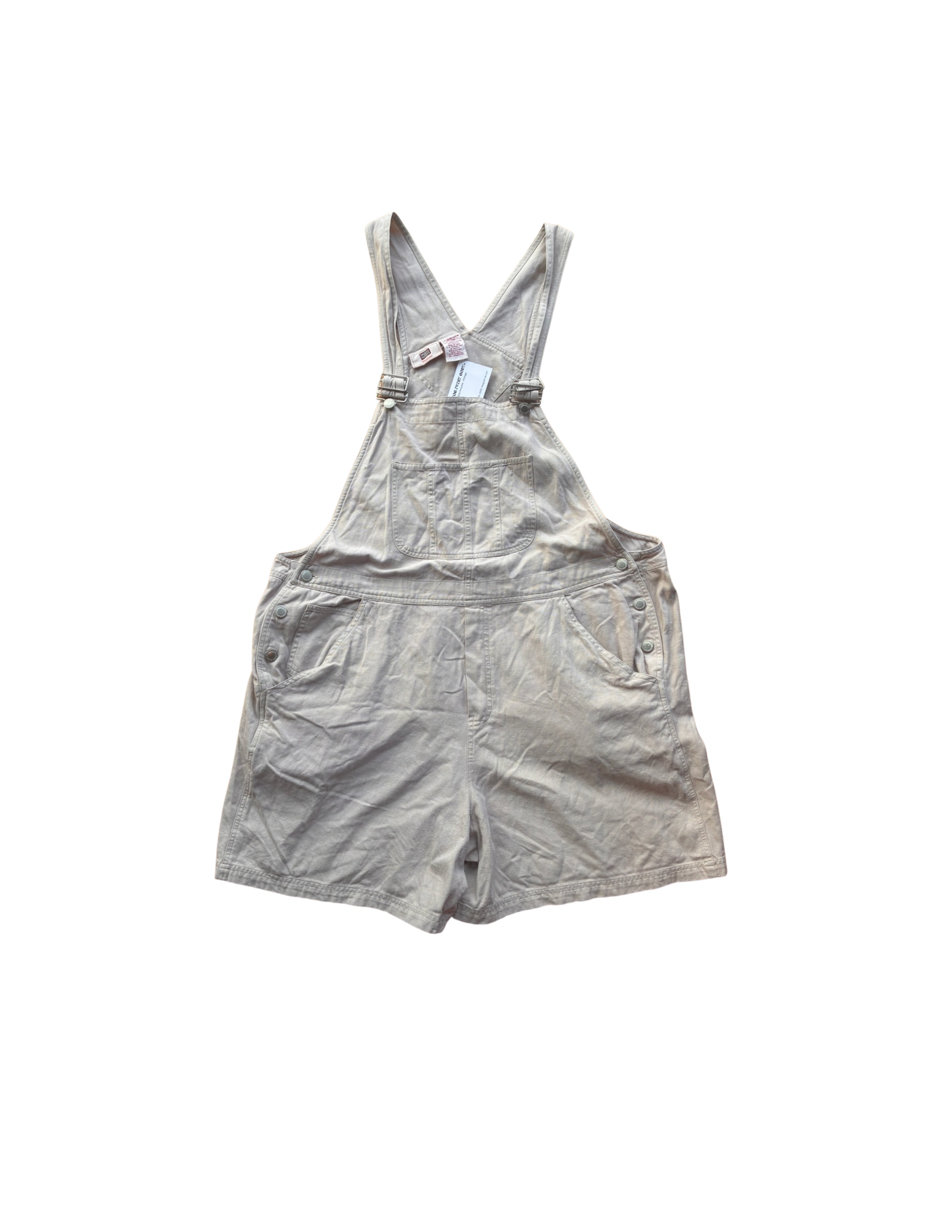 Faded Glory Tan Short Overalls