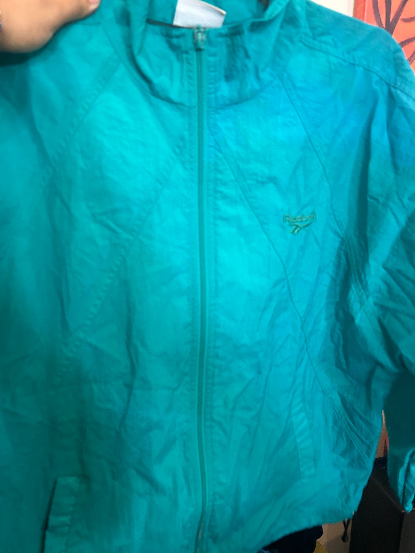 Teal Reebok Windbreaker