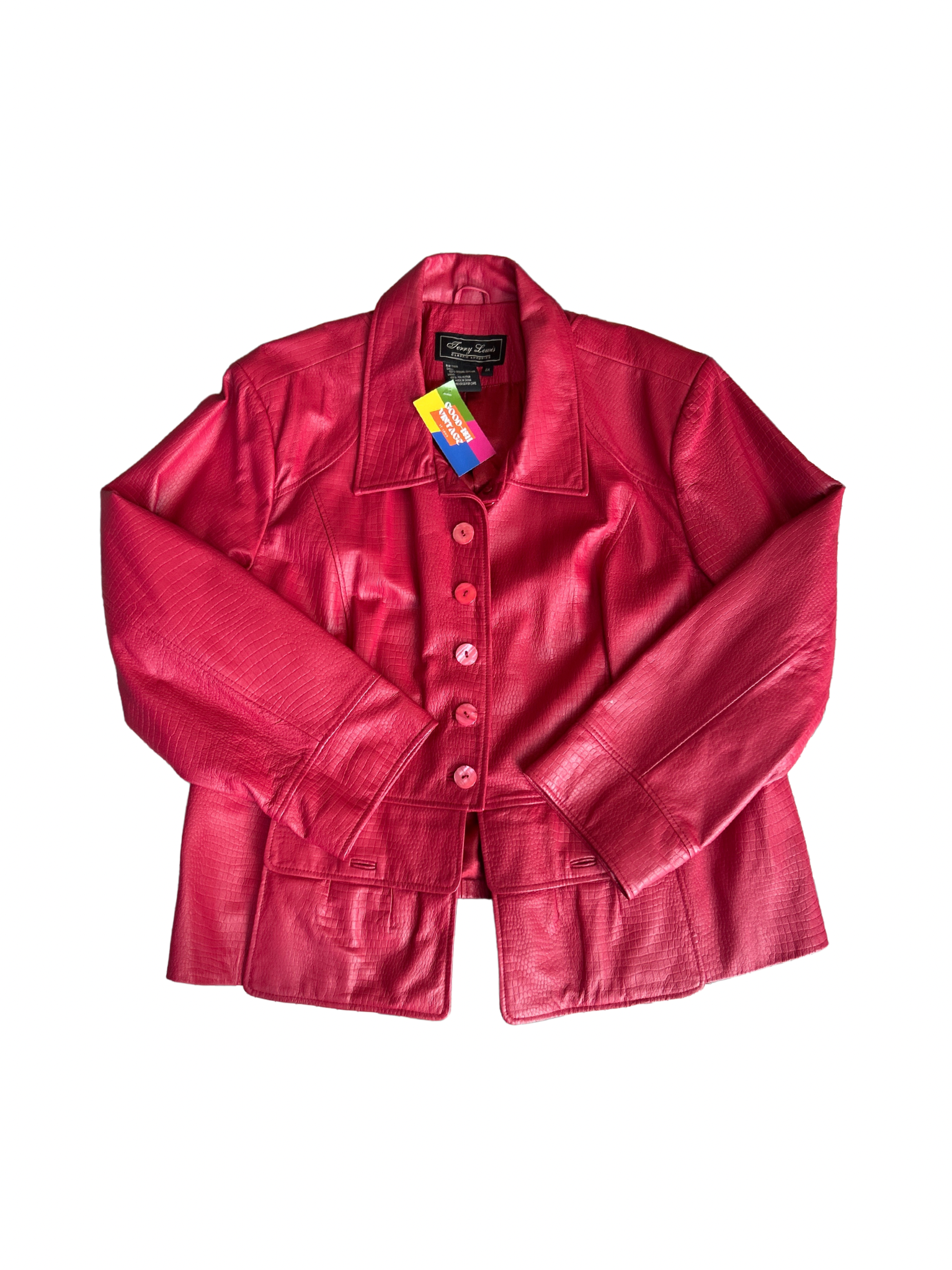 3X Terry Lewis Red Leather Jacket