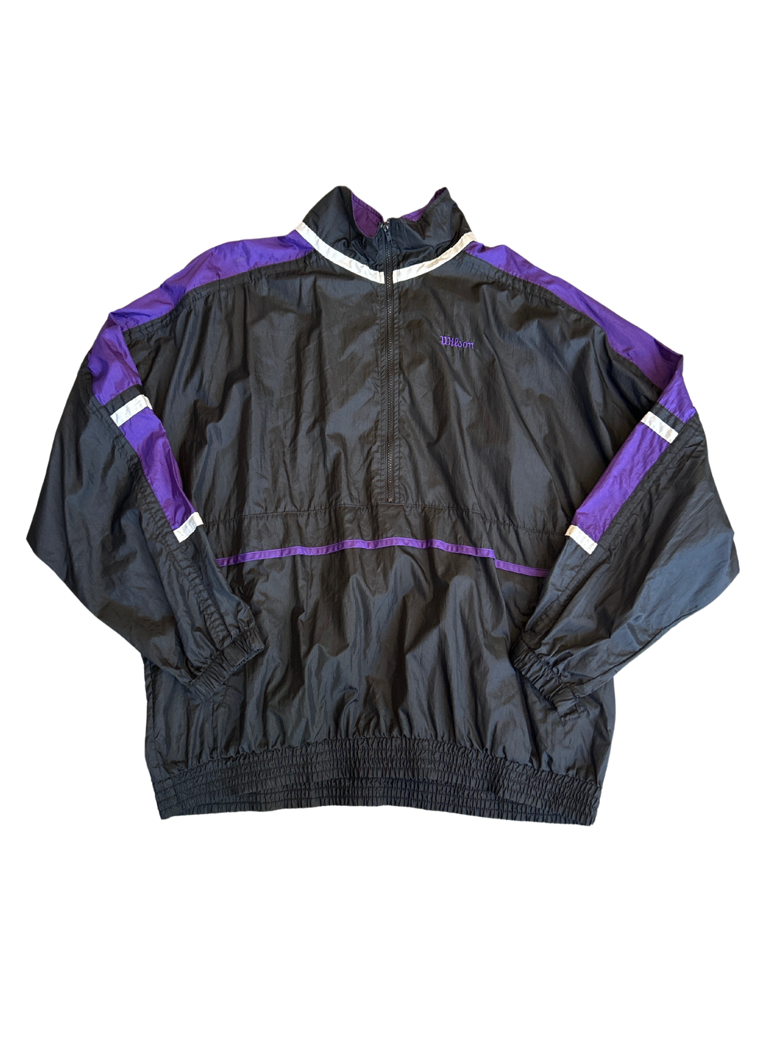 3X Purple and Black Wilson Windbreaker