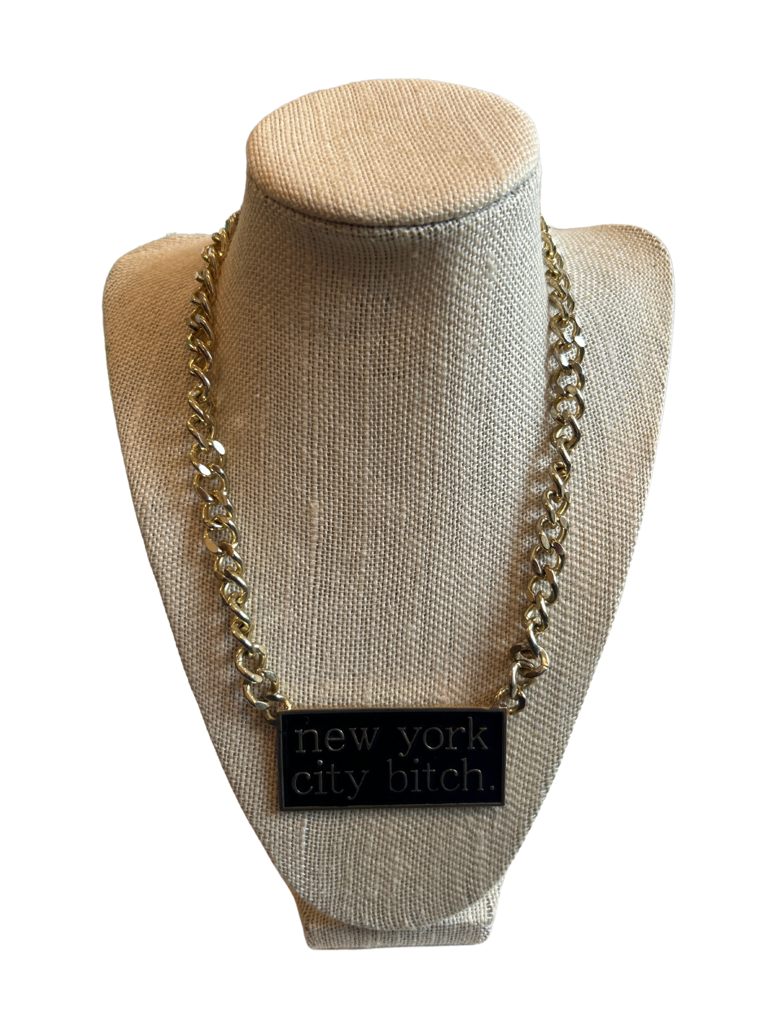 New York City Bitch chain necklace