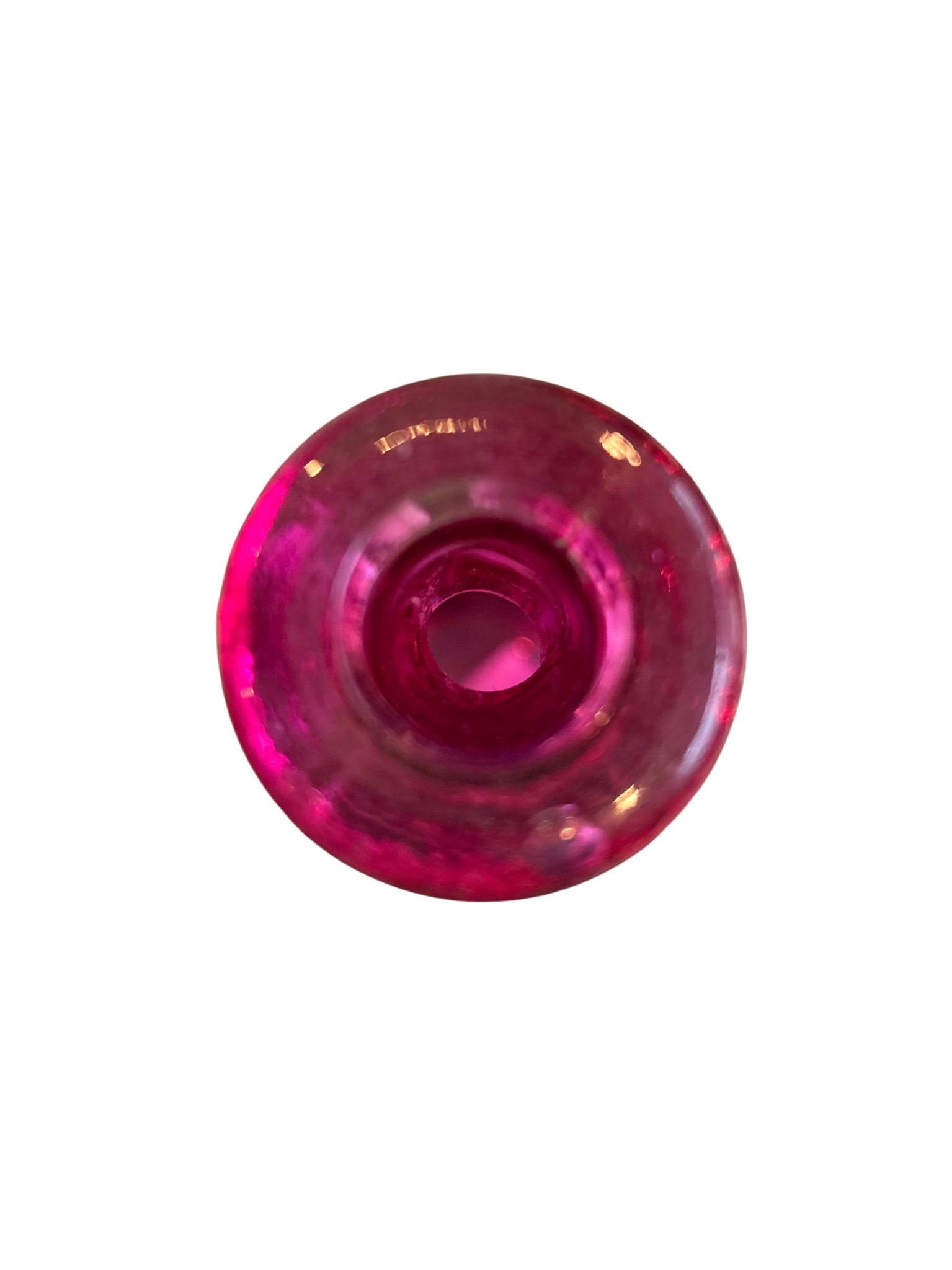 Pink Glass Bubble Vase