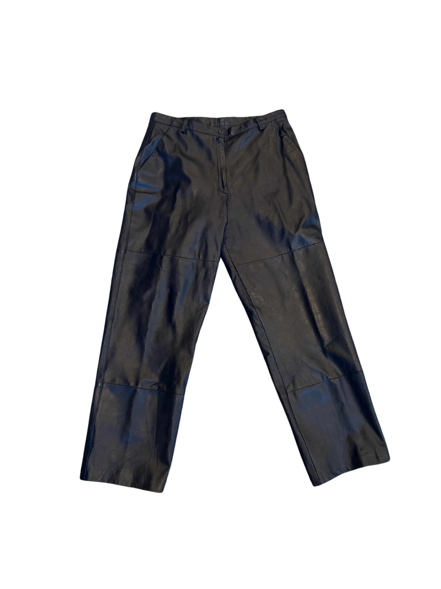 XL Navy Blue Leather Pants