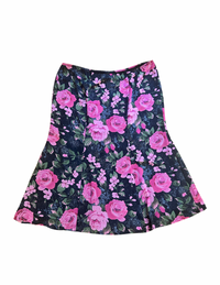 XL Pink Floral Skirt