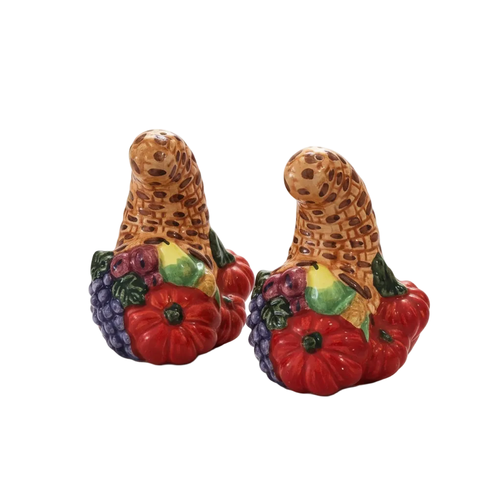 Pumpkin Cornucopia Salt and Pepper Shaker