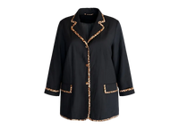 5X Allison Woods Animal Print Two Piece Blazer Set