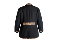 5X Allison Woods Animal Print Two Piece Blazer Set