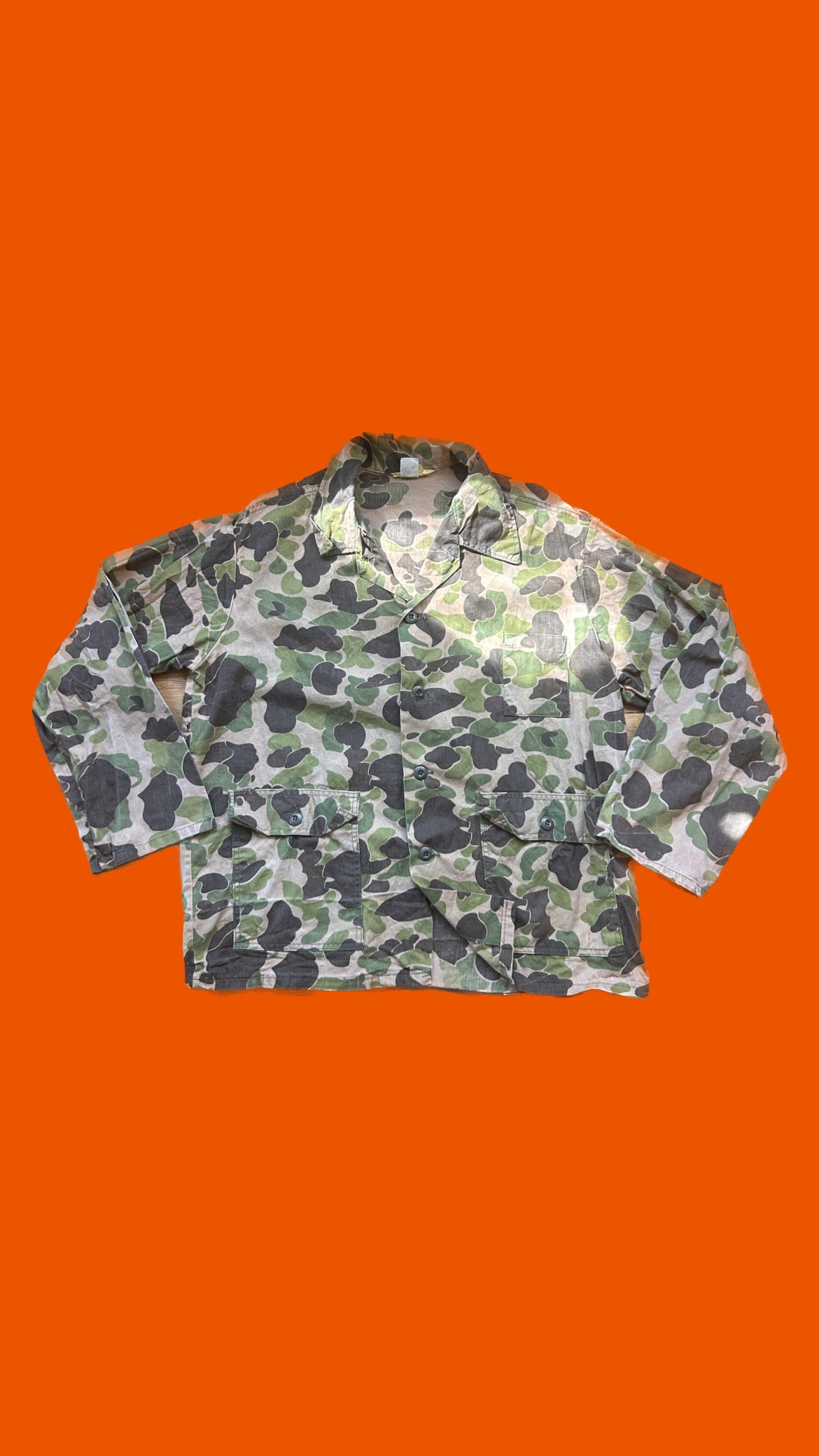 Duck Camo Button Up Jacket