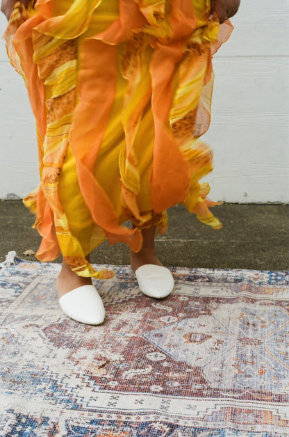 Orange Frilly Skirt