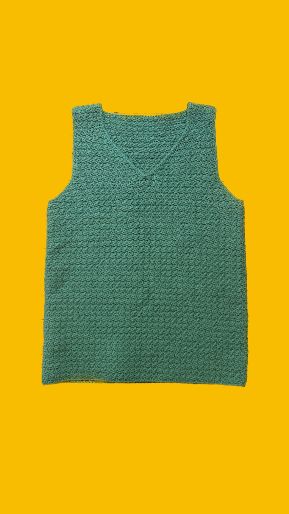 Green Knit Sweater Vest